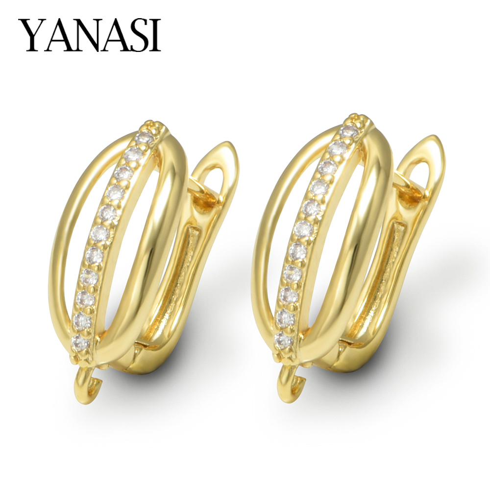 Supply Florist - 1 Pair 18K Gold Plated Brass