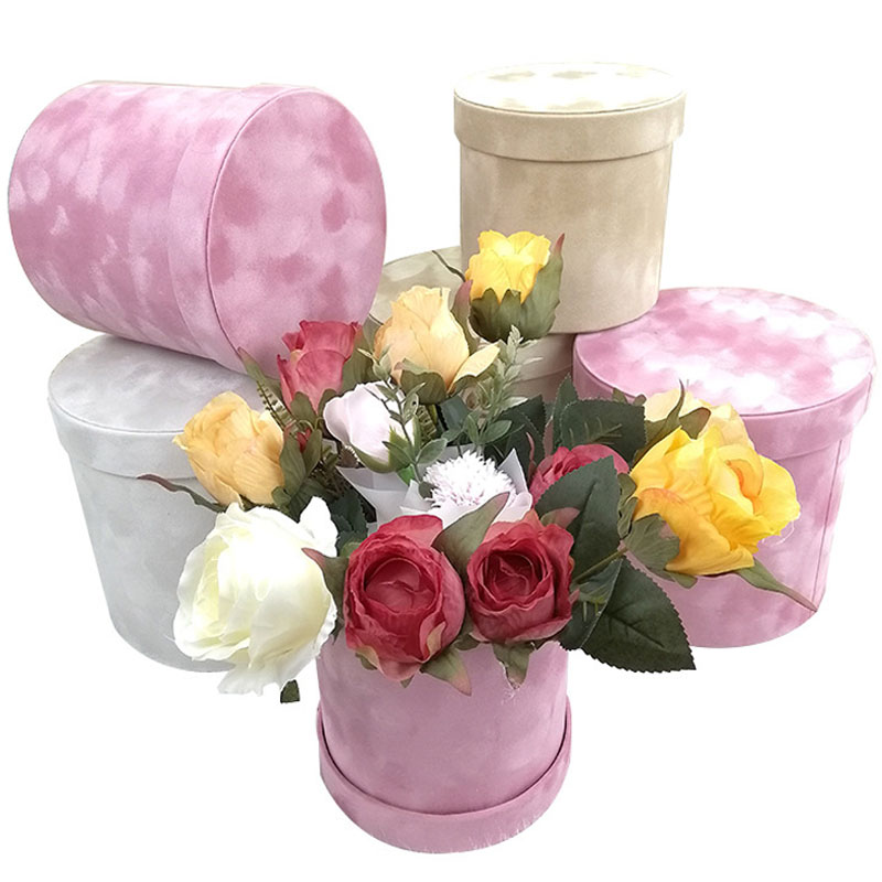 3Pcs/Set Velvet Gift Box Round - Florist Supply Buckets recensione e prezzo
