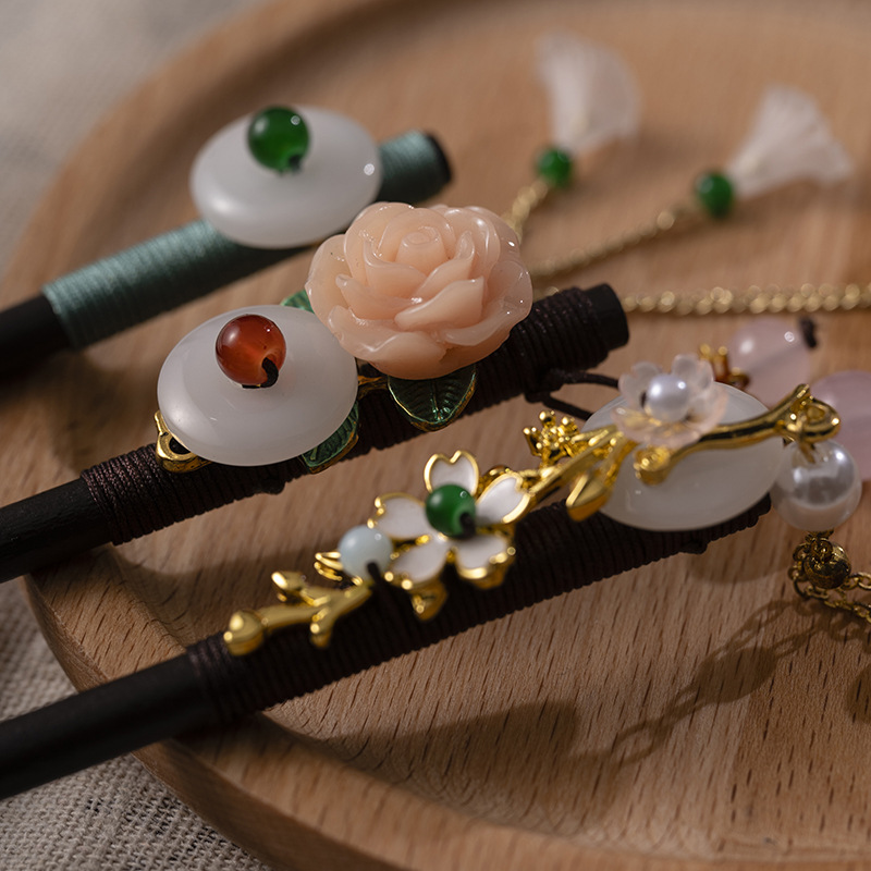 1Pc Wooden Hairpin Headdress f - Supply Florist recensione e prezzo