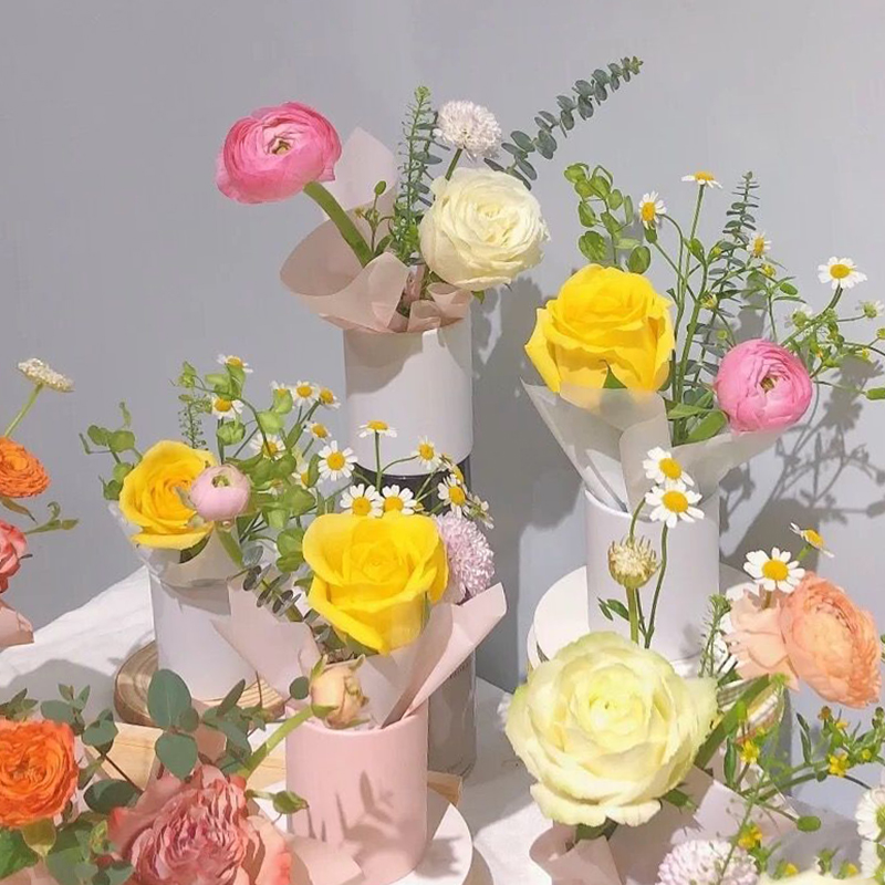 4pcs Mini Round Flower Box Gif - Florist Supply Buckets recensione e prezzo
