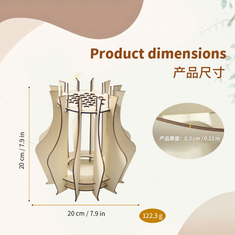 Wooden Puzzle Vase For Bouquet - Florist Supply Vases recensione e prezzo