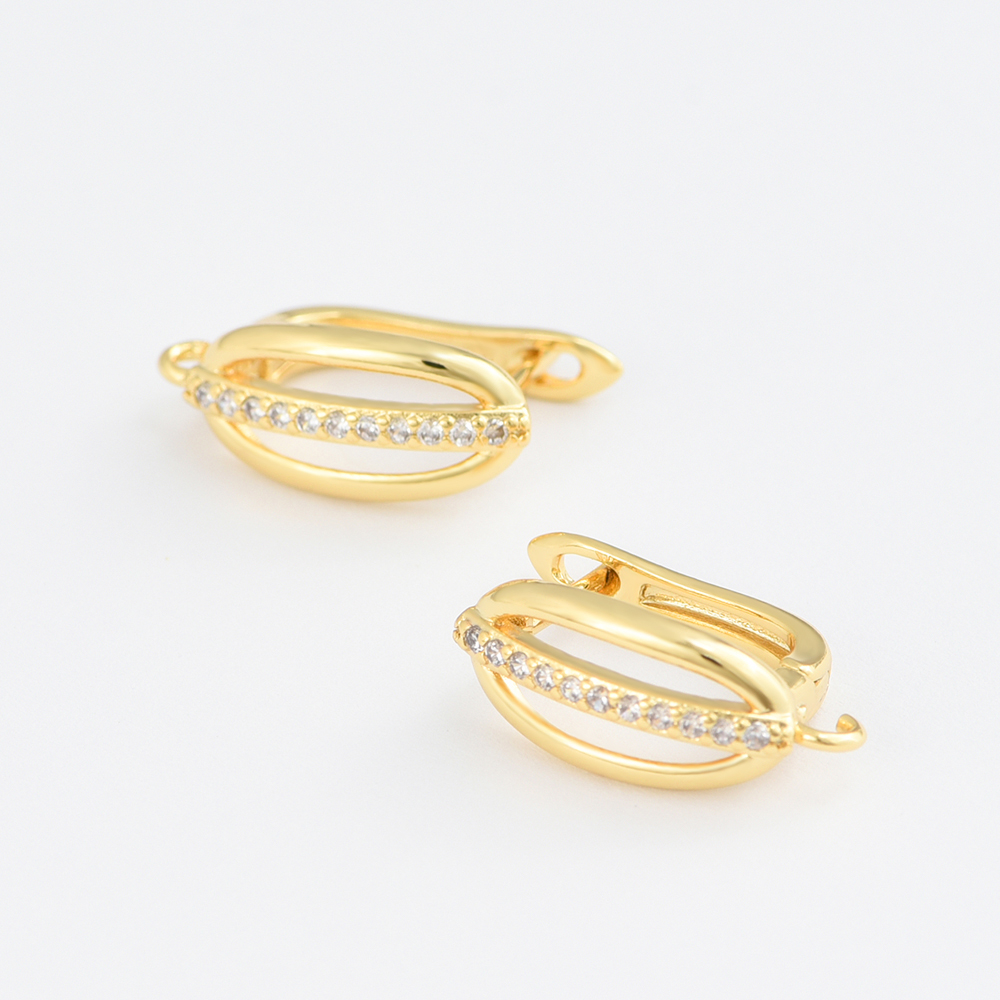 1 Pair 18K Gold Plated Brass C - Supply Florist recensione e prezzo