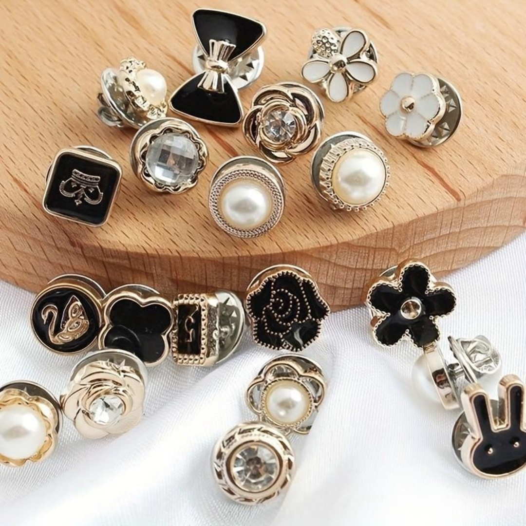 10 Counts Brooch Buttons for W - Flower Frog Pin recensione e prezzo
