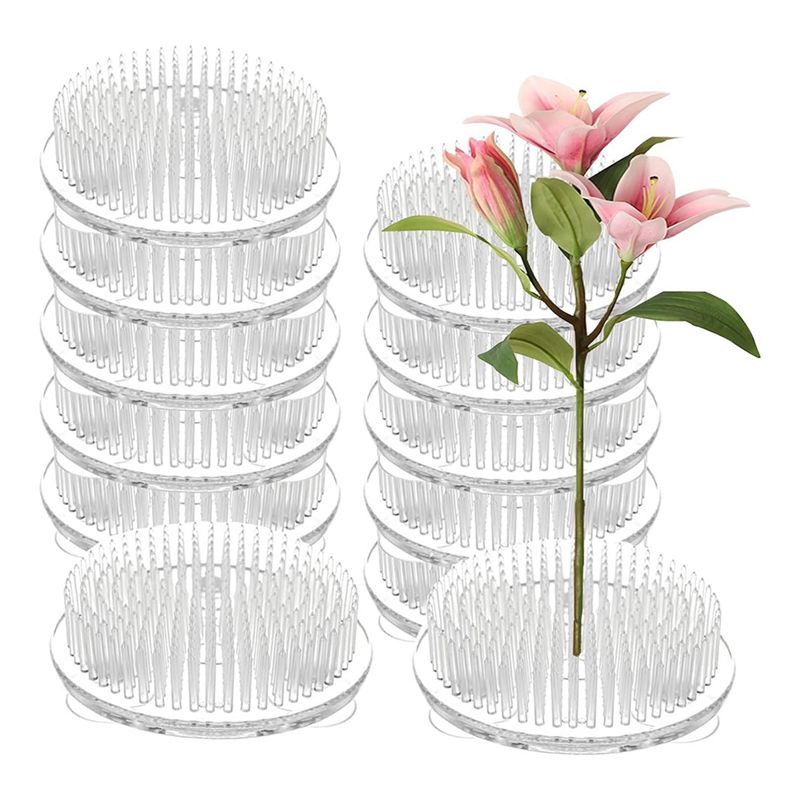 Set Of 12 Clear Plastic Pin Fr - Flower Frog Pin recensione e prezzo
