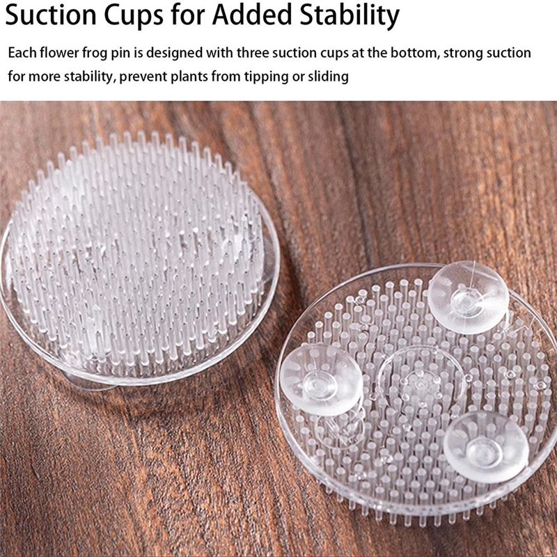 Set Of 12 Clear Plastic Pin Fr - Flower Frog Pin recensione e prezzo