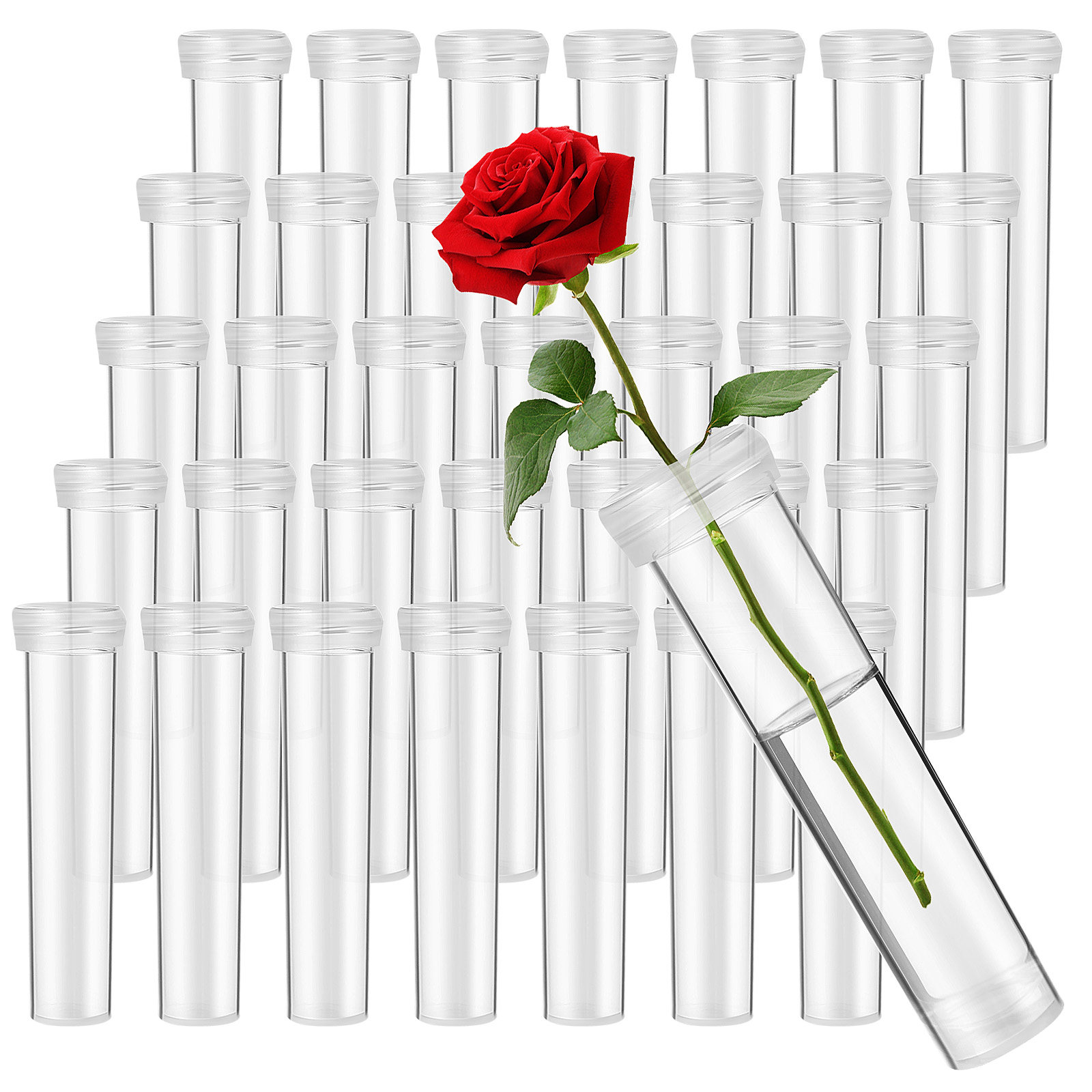 100Pcs Flower Water Tubes Leak - Stem Extender Tube recensione e prezzo