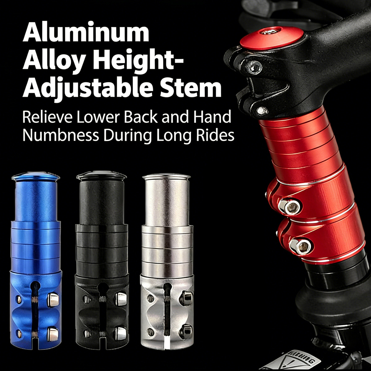 1pc Bicycle Stem Riser Head Tu - Stem Extender Tube recensione e prezzo