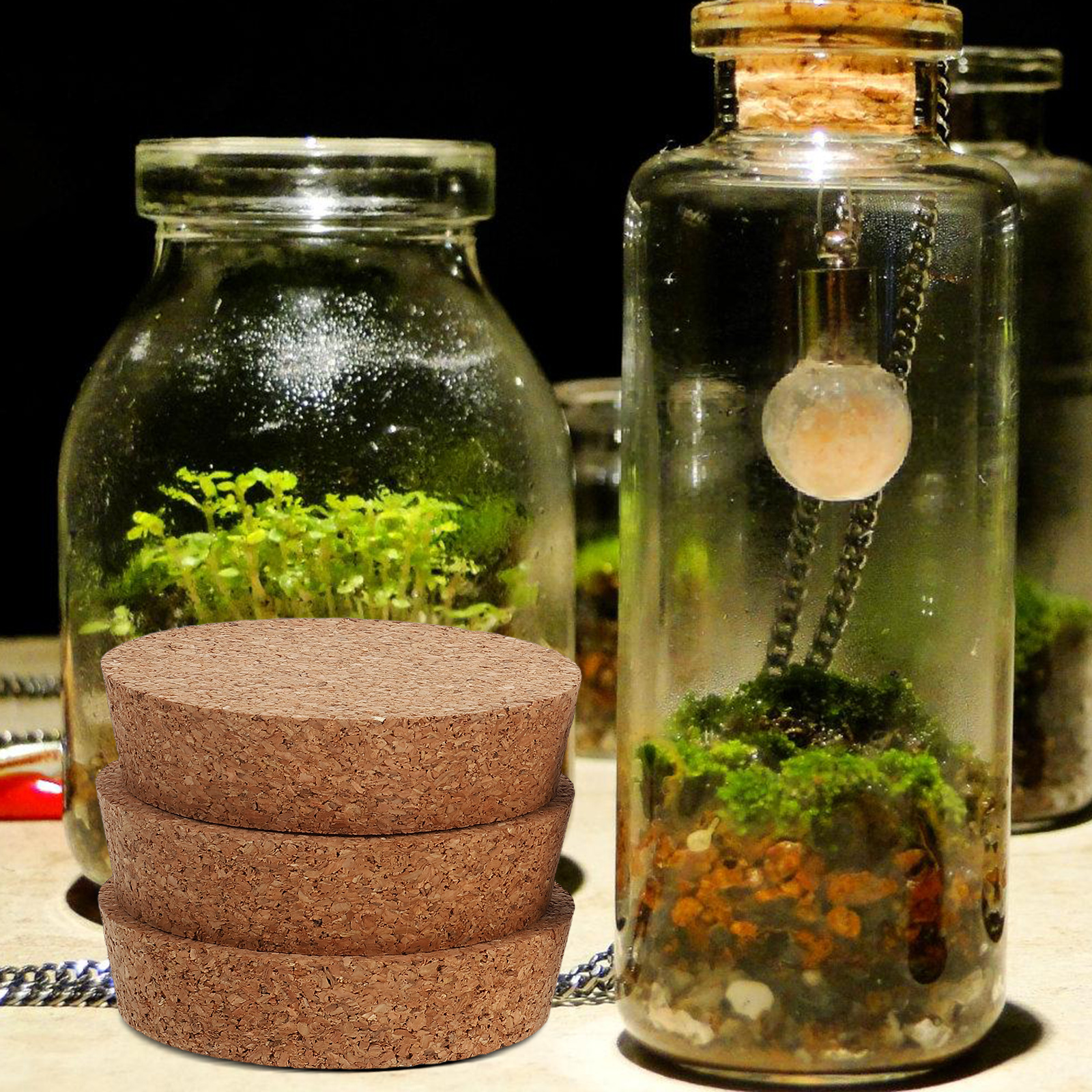 6 pcs Cork Lids For Glass Flow - Florist Supply Vases recensione e prezzo