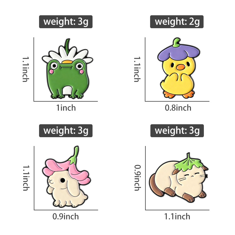 Flowers Leaf Hat Enamel Pins C - Flower Frog Pin recensione e prezzo