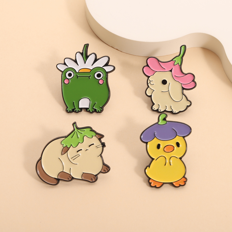 Flowers Leaf Hat Enamel Pins C - Flower Frog Pin recensione e prezzo