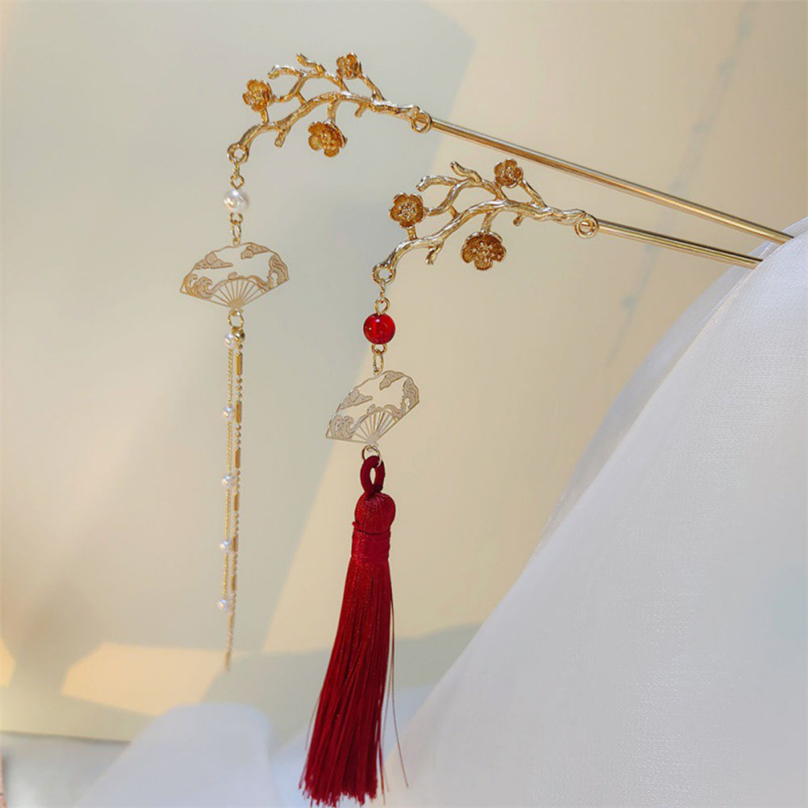 Retro Flower Tassel Hairpin Fo - Supply Florist recensione e prezzo