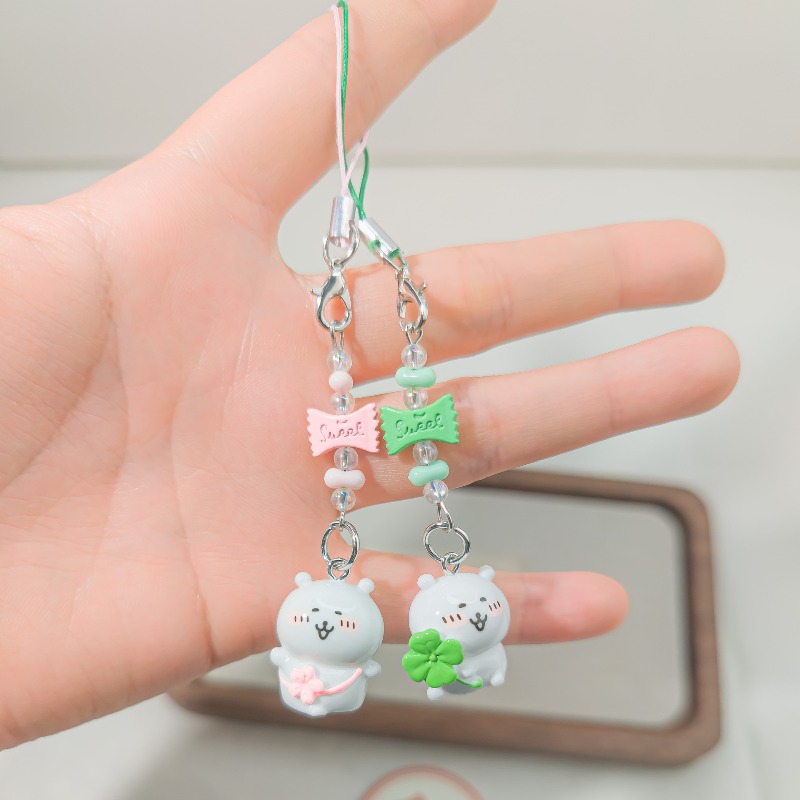 Cute Beaded Phone Strap Pink G - Supply Florist recensione e prezzo