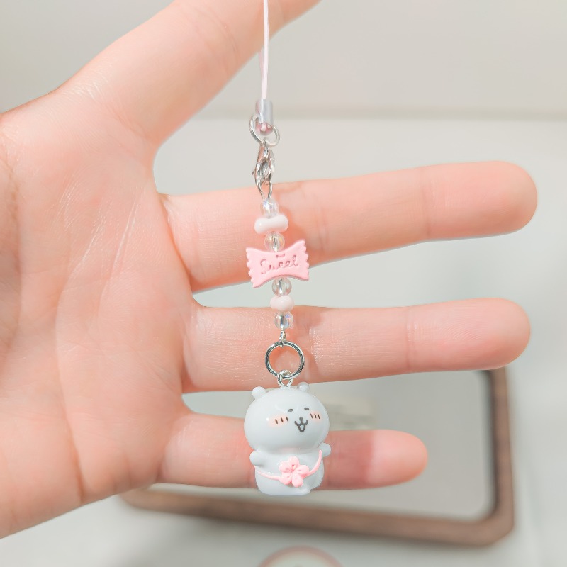 Cute Beaded Phone Strap Pink G - Supply Florist recensione e prezzo