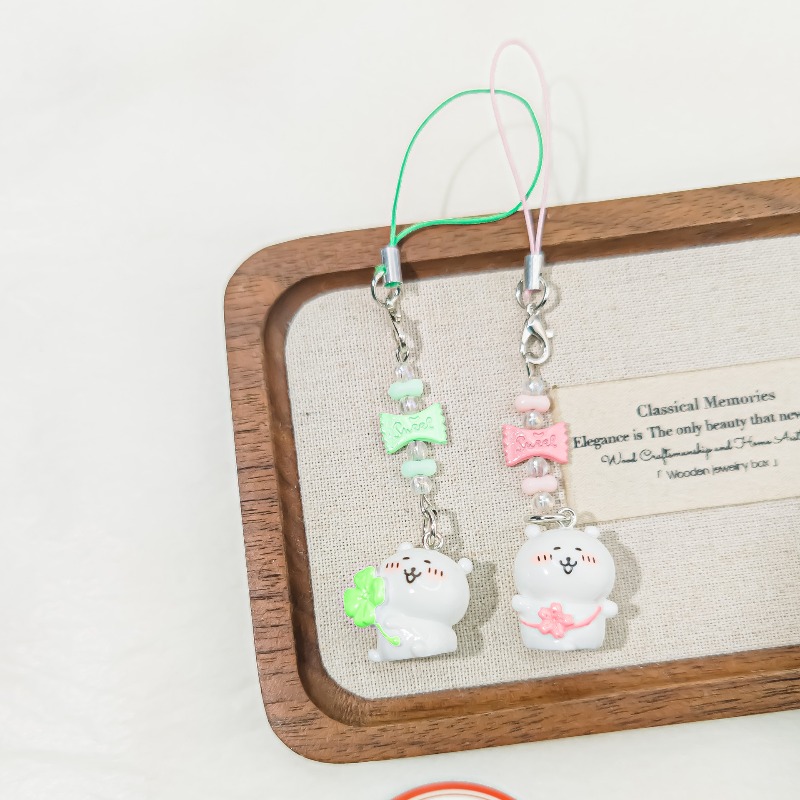 Cute Beaded Phone Strap Pink G - Supply Florist recensione e prezzo
