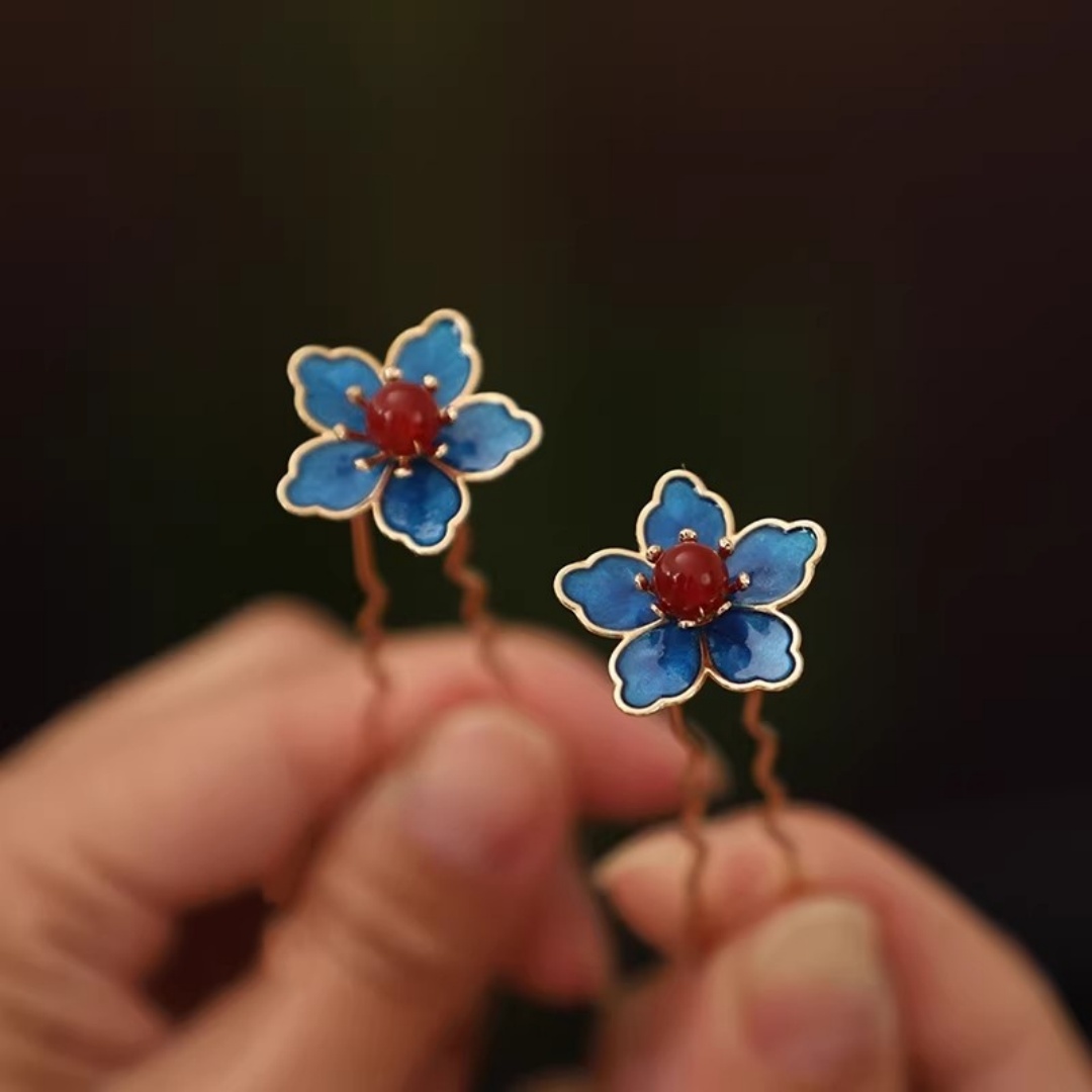 Blue Flower Ancient-Style Hanf - Supply Florist recensione e prezzo