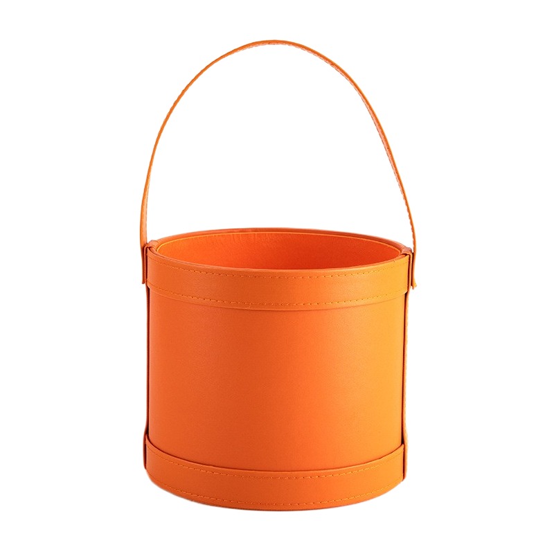 Portable Leather Round Gift Bo - Florist Supply Buckets recensione e prezzo