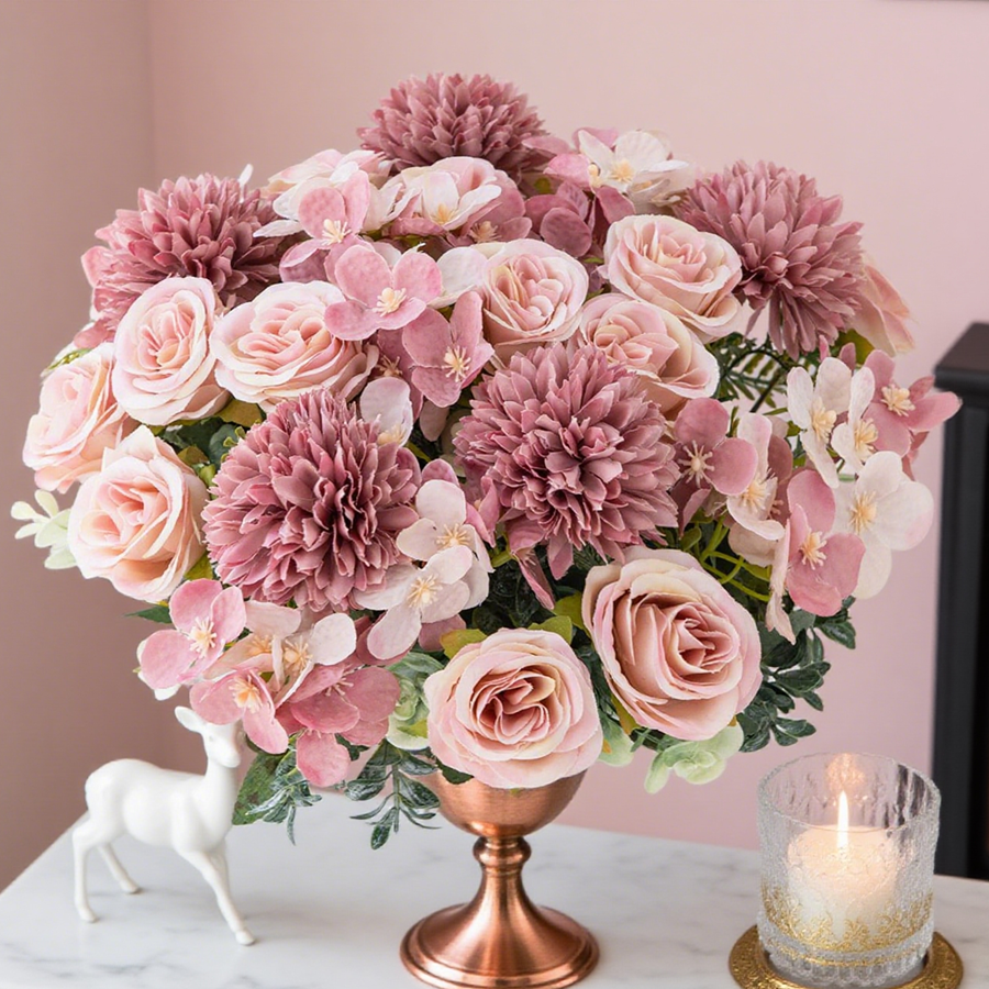 1/4pcs Artificial Flower Rose  - Florist Supply Vases recensione e prezzo