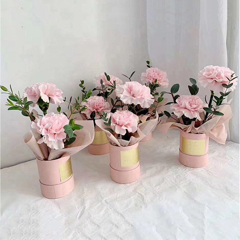 Round Flower Paper Box With Li - Florist Supply Buckets recensione e prezzo