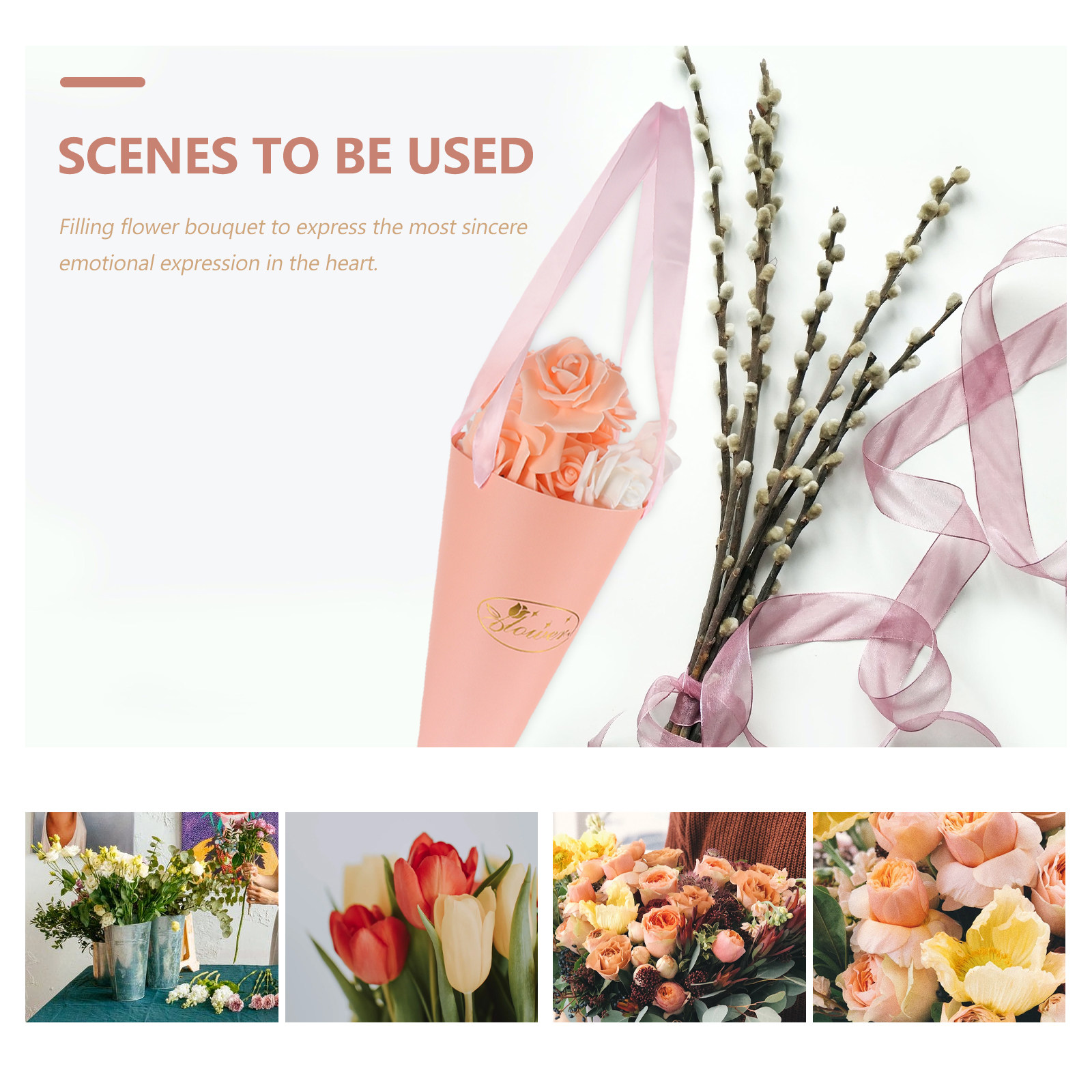 6Pcs Flower Bouquet Bags Chic  - Florist Supply Buckets recensione e prezzo