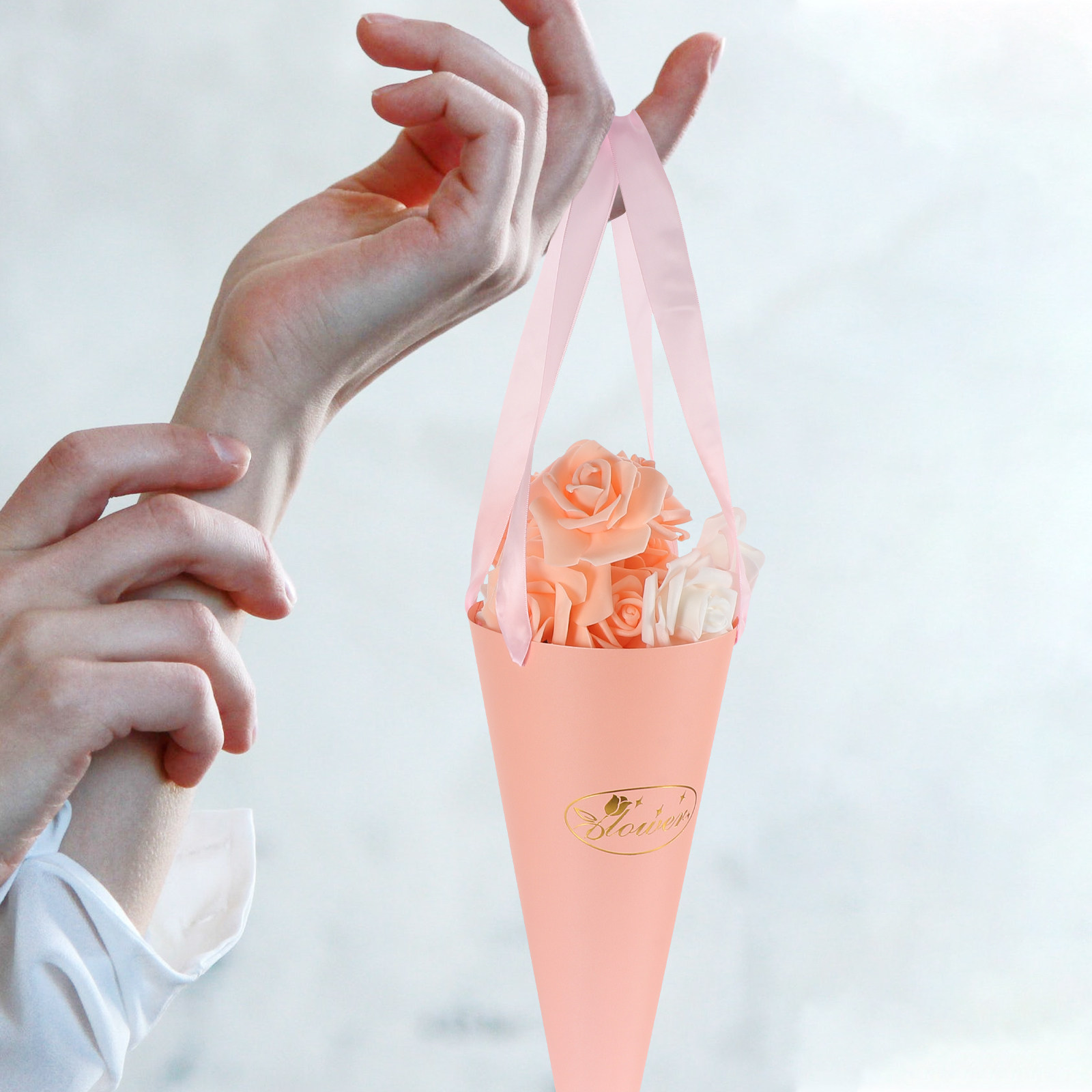 6Pcs Flower Bouquet Bags Chic  - Florist Supply Buckets recensione e prezzo
