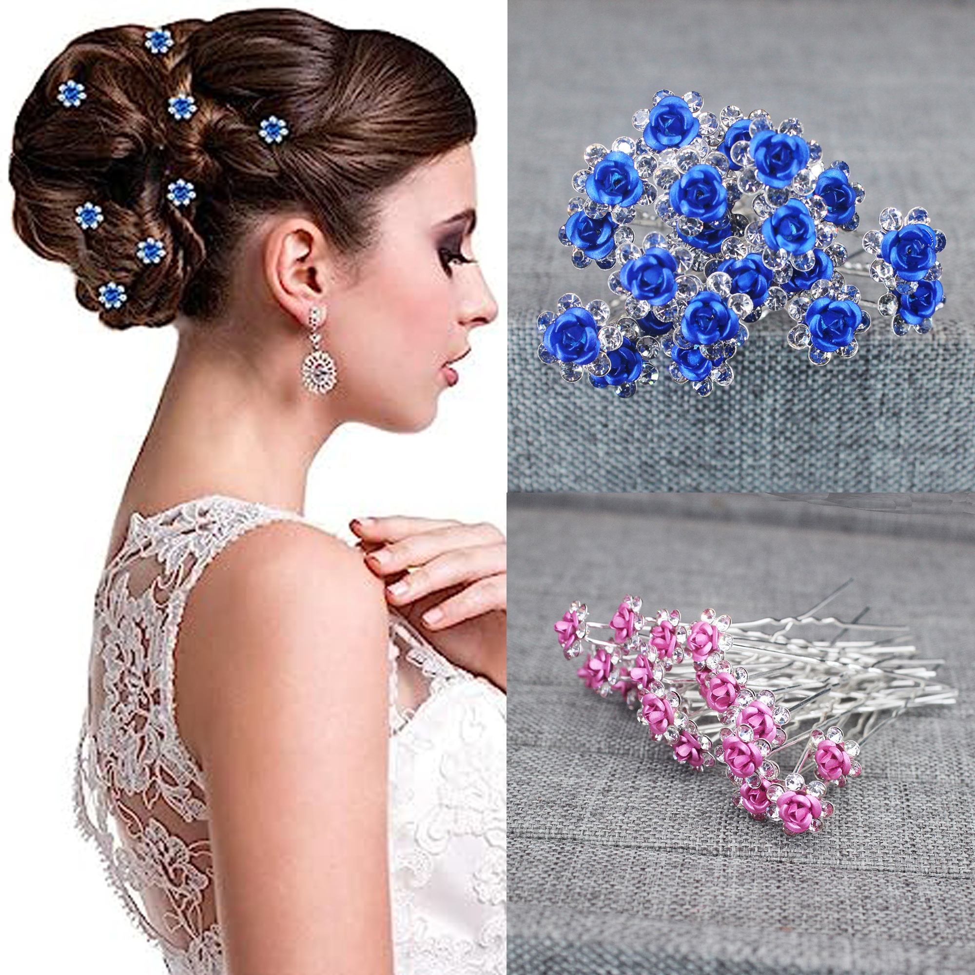 20PCS Rose Flower Rhinestone H - Supply Florist recensione e prezzo
